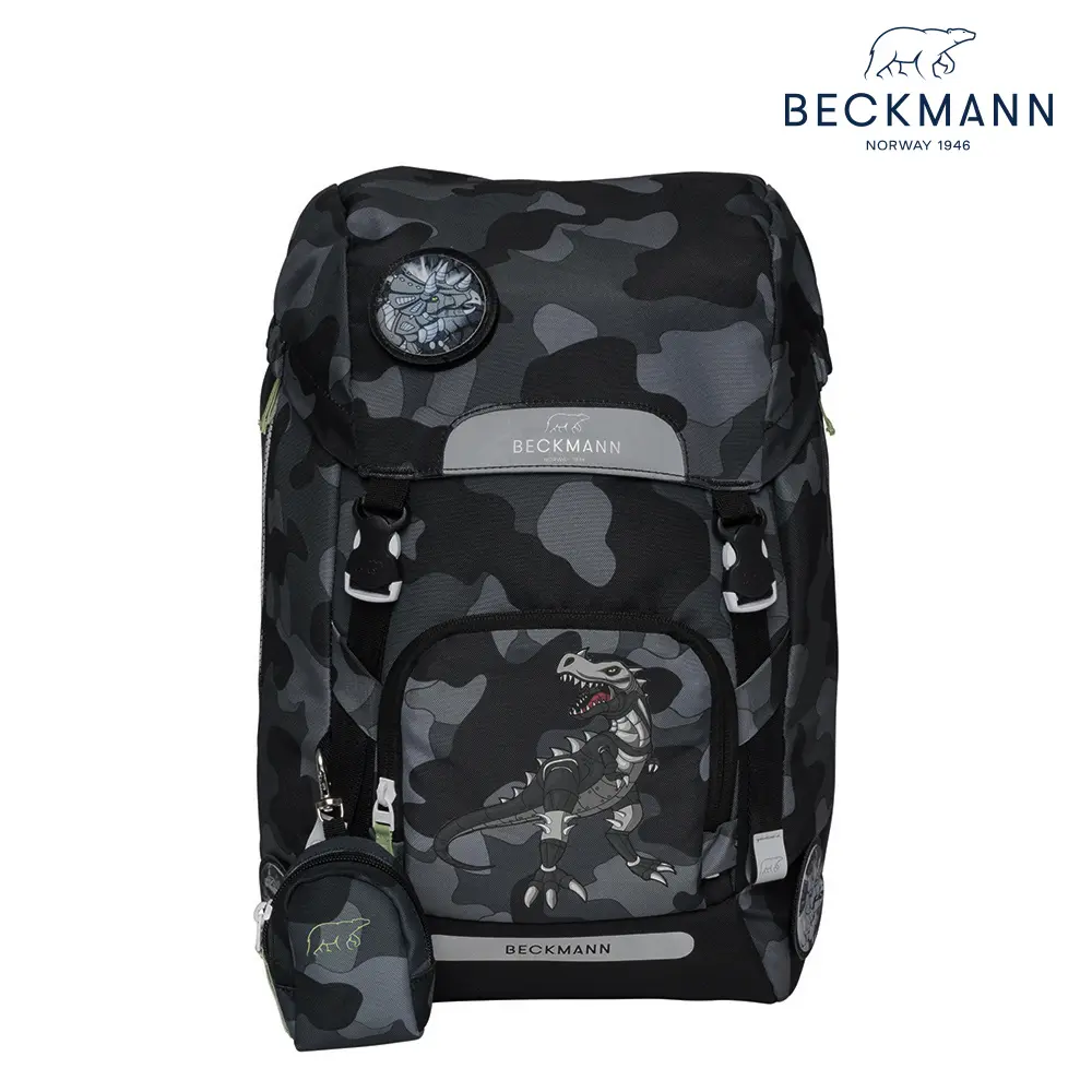 【Beckmann】Classic Maxi 護脊書包 28L-酷帥黑恐龍2.0