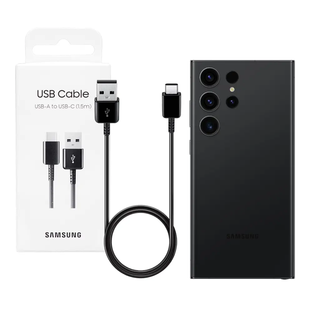Samsung 三星 原廠 S25 S24系列 1.5m Type-C 傳輸線-新款黑【DG930/盒裝】