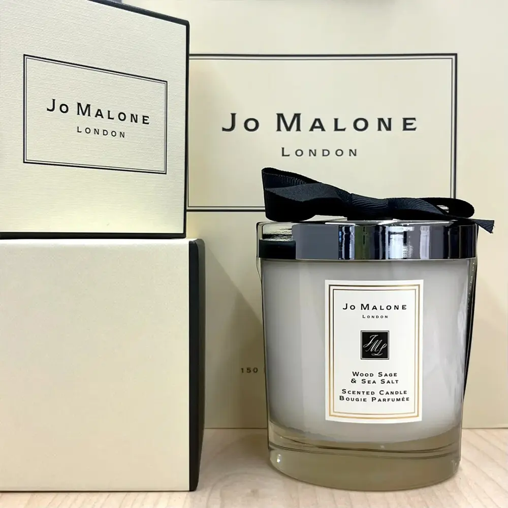 JO MALONE 香氛工藝蠟燭 200g 多款可選(鼠尾草與海鹽/青檸羅勒與柑橘)_國際航空版