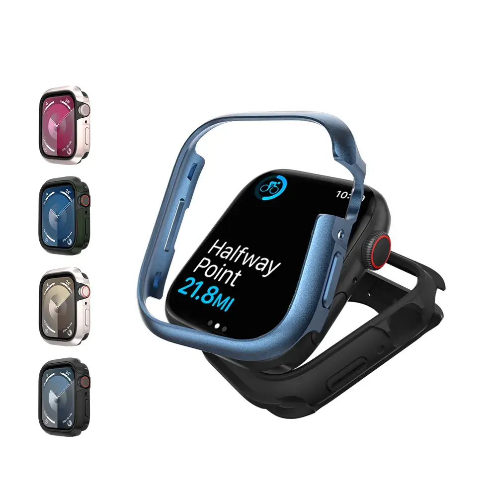【MAGEASY 官方直營】Odyssey Apple watch 45mm航太鋁合金保護殼#星光白-星光白(45mm)