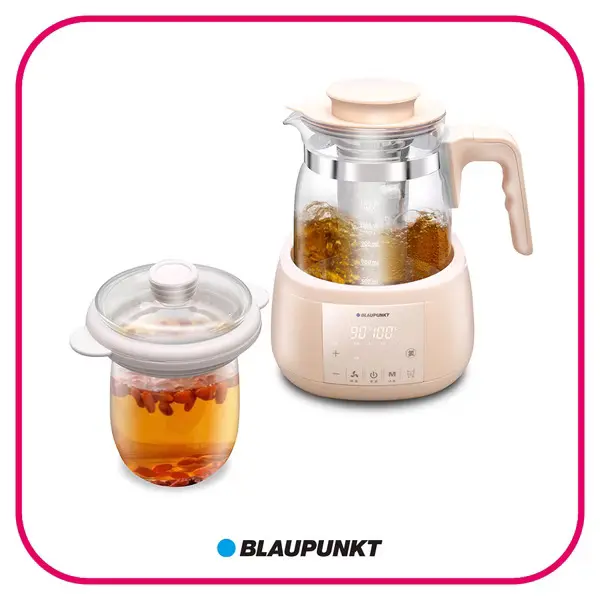 【BLAUPUNKT】德國藍寶 智慧溫控玻璃養身壺 BPH-K10