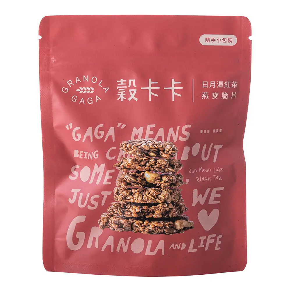 穀卡卡 手工燕麥脆片 日月潭紅玉紅茶燕麥脆片（純素）50g