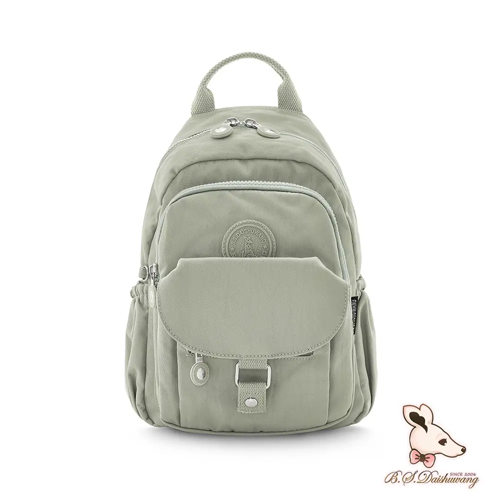 B.S.D.S冰山袋鼠 - 時光旅人 - 知性單肩後背兩用包 - 抹茶綠【B108-2MG】