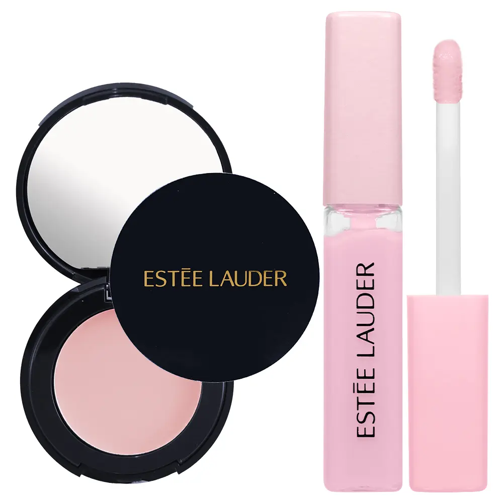 ESTEE LAUDER 雅詩蘭黛 粉嫩慾望潤色護唇膏(1.6g)(內附鏡子 效期2025.06)+粉嫩慾望全效修護唇膜(4.6ml效期2026.02)(正貨)