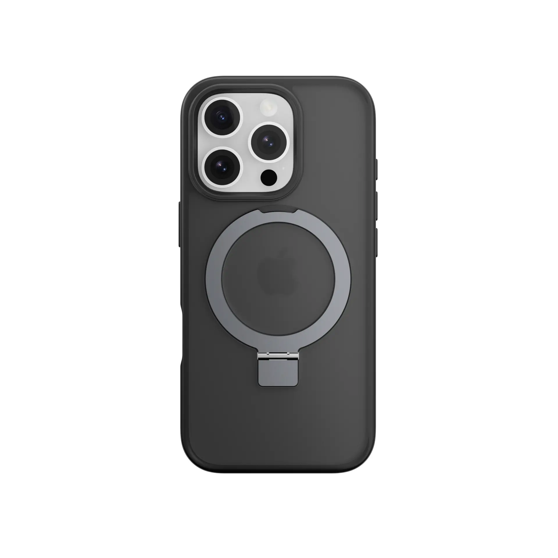 【Switcheasy】iPhone16系列 MagStand M 磁吸支架防摔手機殼-iPhone 16 Pro,透黑