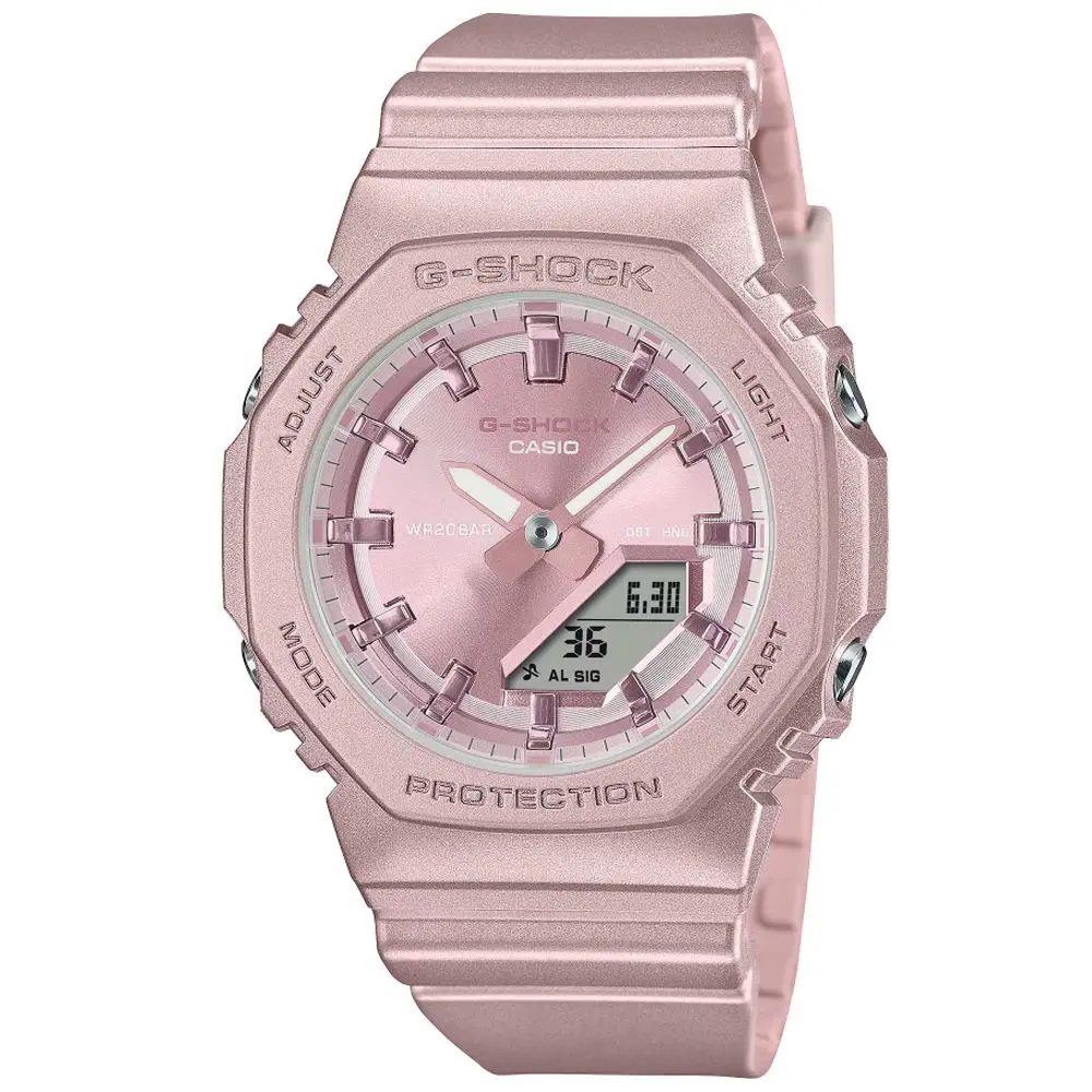 【CASIO 卡西歐】G-SHOCK 偏光時尚 雙顯腕錶 禮物推薦 送禮首選 GMA-P2100ST-4A