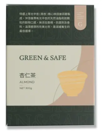 【永豐餘生技 GREEN&SAFE】杏仁茶 30g*10包/盒