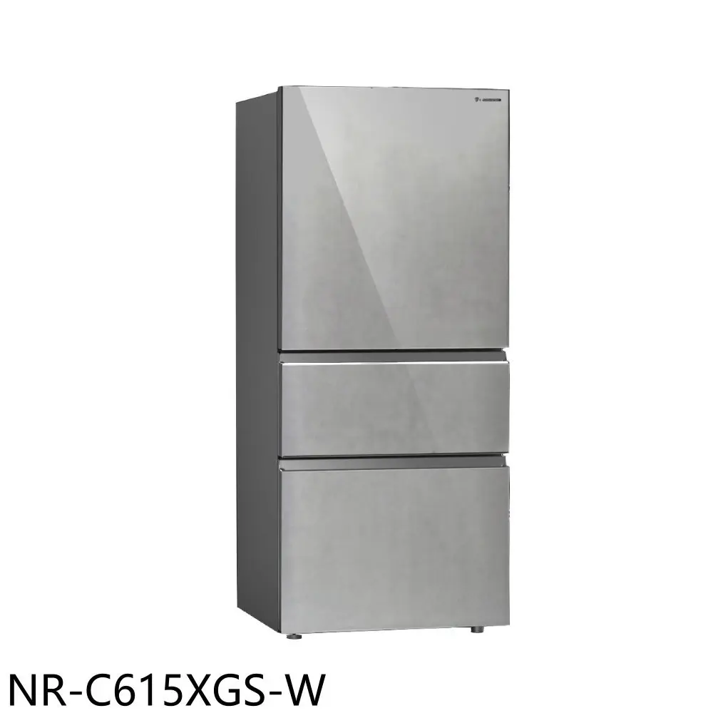 Panasonic國際牌【NR-C615XGS-W】610公升三門變頻雪巖白冰箱(含標準安裝)