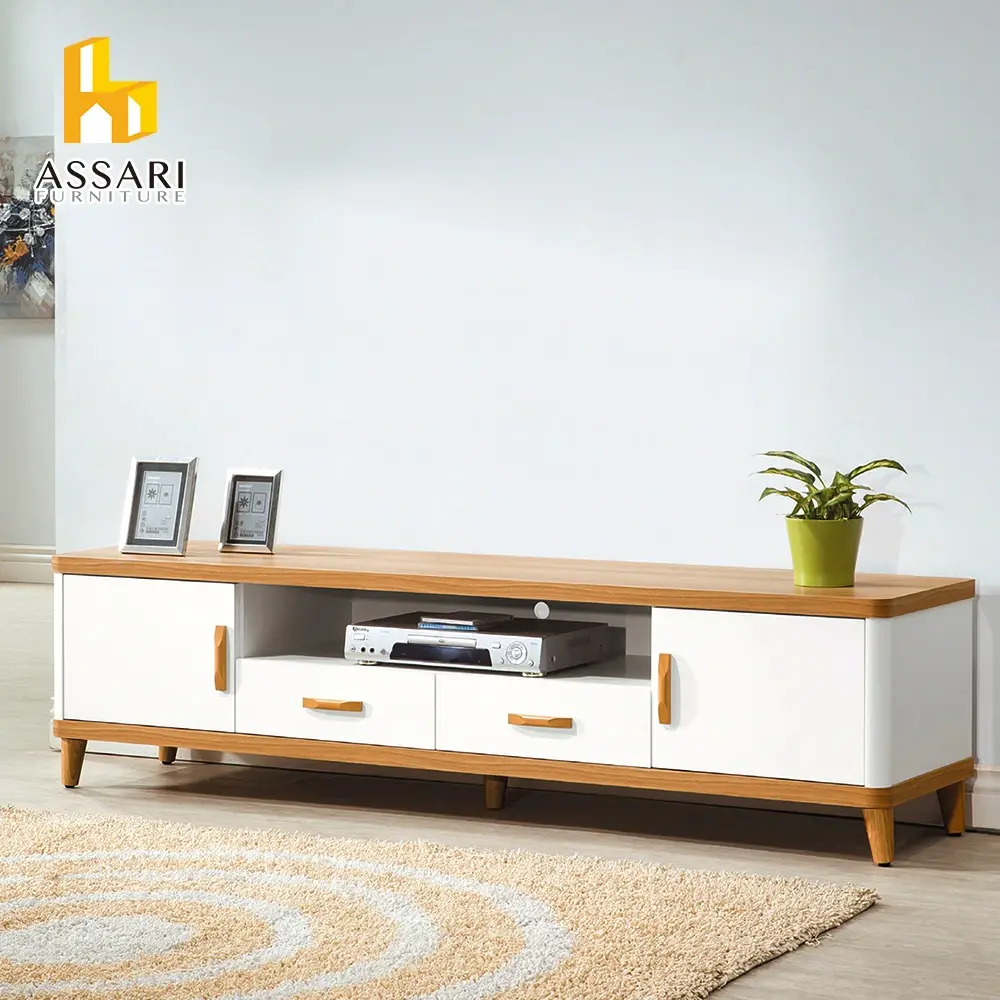 ASSARI-溫妮雙門2抽6尺電視櫃(寬182*深46*高48cm)