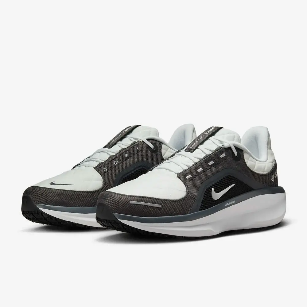 【NIKE】AIR WINFLO 11 GTX 男鞋 跑步鞋 運動鞋 防水 白黑色-FQ1358004-US 10