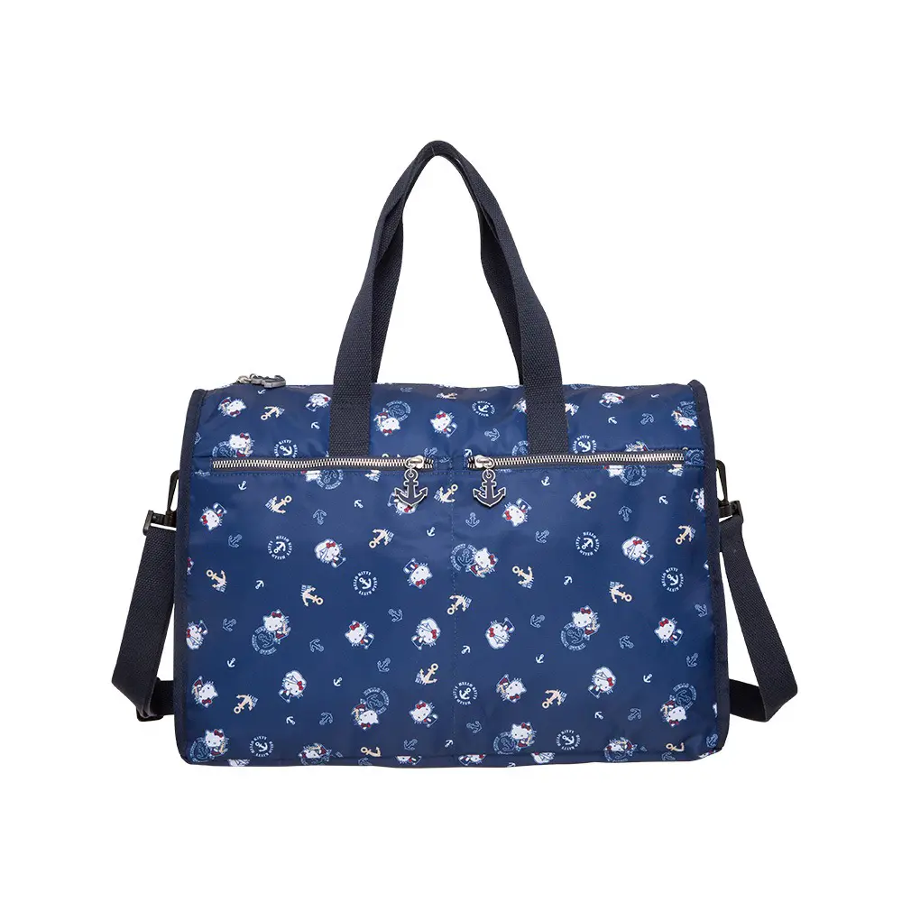 Hello Kitty】皇家航海-可收納旅行袋-深藍KT03J12NY(11GI)｜屏東