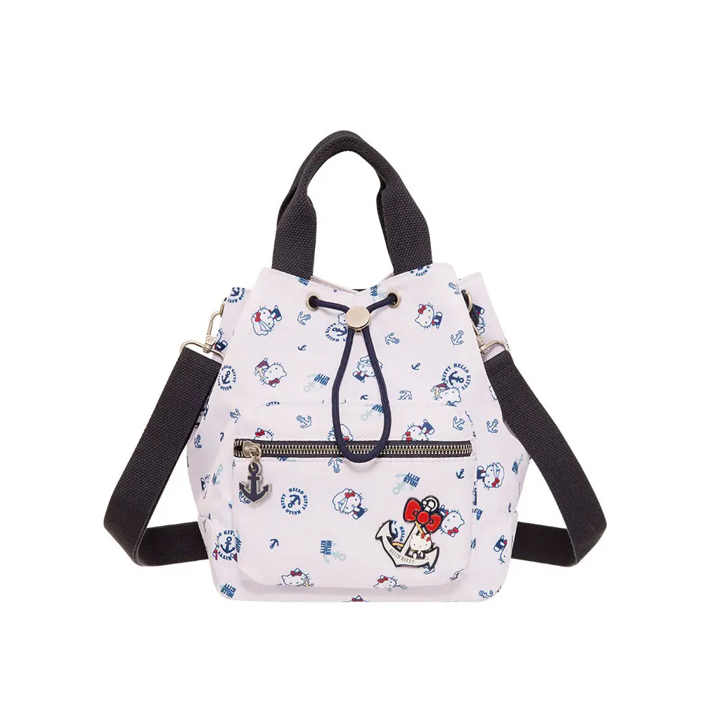 Hello Kitty】皇家航海-束口水桶包-白KT03J05WT(11GI)｜屏東市｜Global