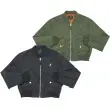 【KANGOL】女款鋪棉飛行外套 64521440#深黑 L-深黑,L