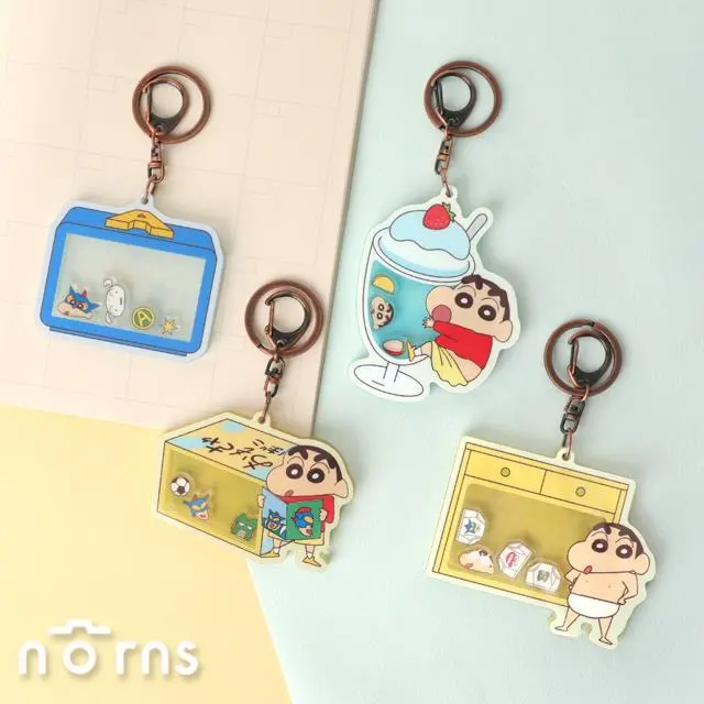 蠟筆小新搖搖鑰匙圈- Norns Original Design 壓克力吊飾 雙面圖案更療癒-玩具箱