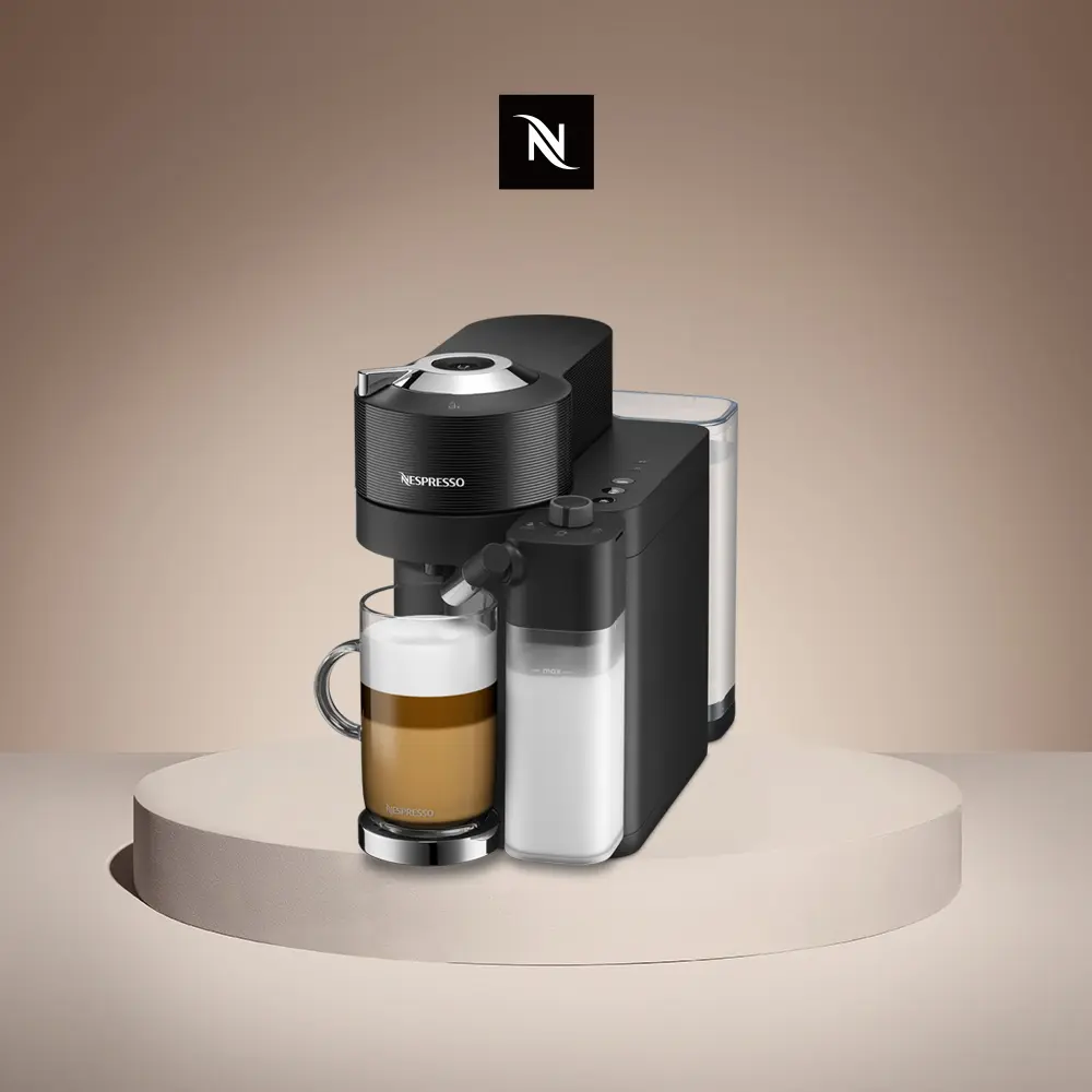 結帳再折【Nespresso】臻選厚萃 Vertuo Lattissima 膠囊咖啡機 曜石黑