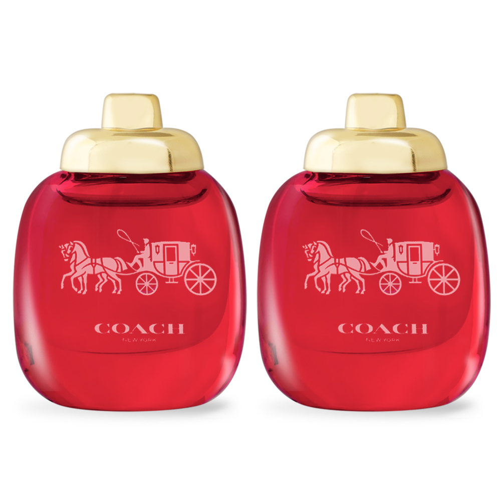 COACH 時尚戀紅淡香精迷你瓶(4.5ml)X2-隨身香水公司貨｜Global Online｜Global Mall 環球Online