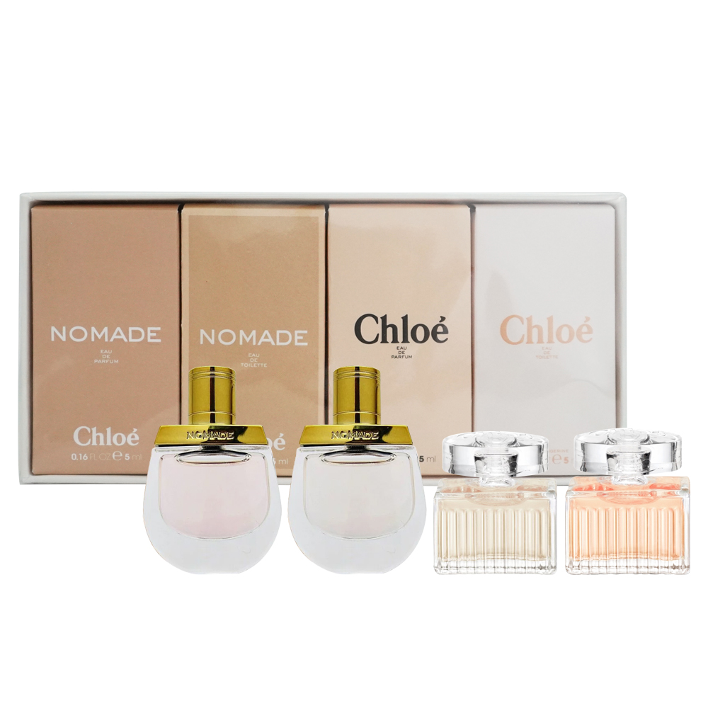 CHLOE 迷你香水四入組5mlX4 [芳心之旅+同名淡香精+沁漾玫瑰/送禮自用皆