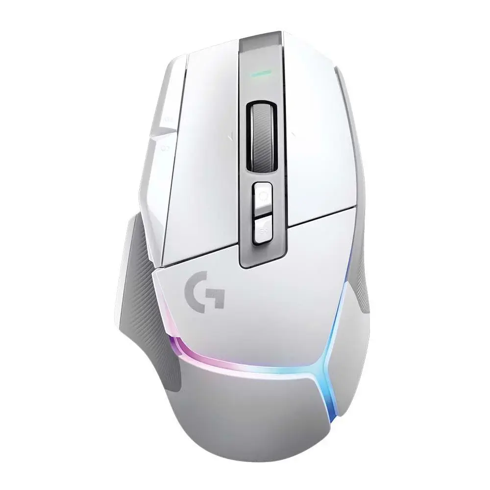 【羅技】G G502 X Plus 無線炫光高效能遊戲滑鼠 (岩石黑/皓月白)#皓月白-皓月白