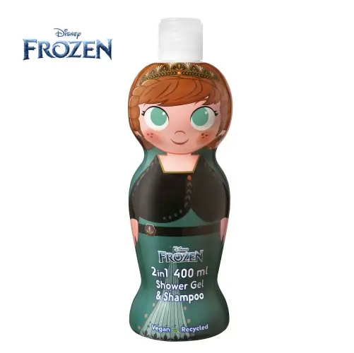 【Disney 迪士尼】Frozen Anna 安娜2合1沐浴洗髮精 400ml(萌Q收藏版)