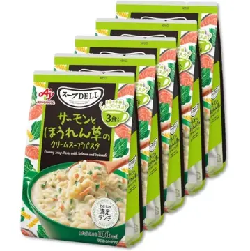 【AJINOMOTO 味之素】湯義大利麵 螺旋麵 3入x5包#鮭魚菠菜-鮭魚菠菜