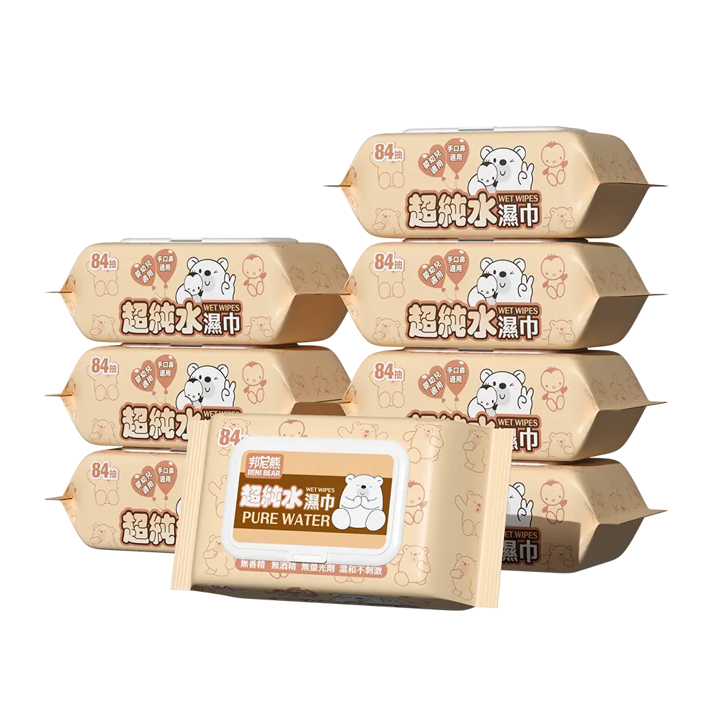BeniBear邦尼熊超純水濕紙巾84抽30入/箱