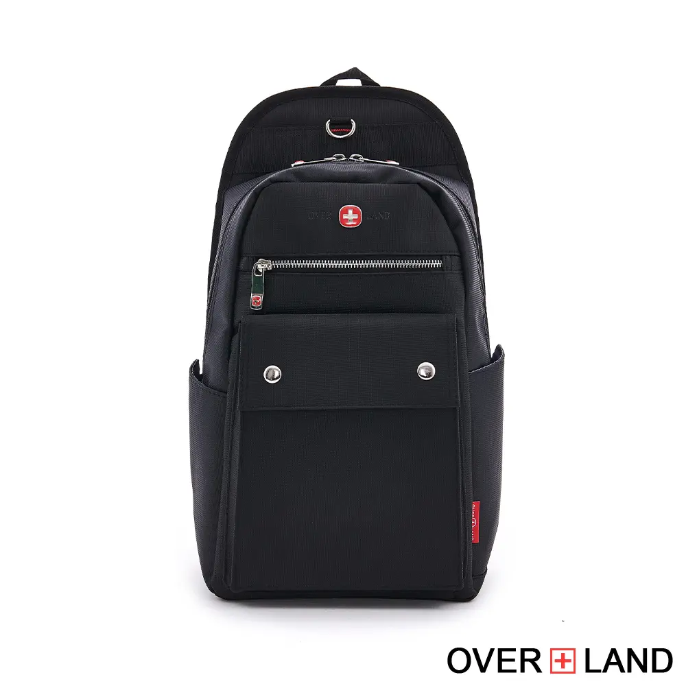 OVERLAND - 美式十字軍 - 素面掀蓋造型大容量胸揹包/後揹包 - 3180