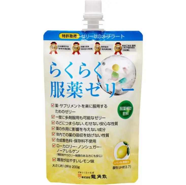 【龍角散】檸檬 餵藥果凍 200g/入