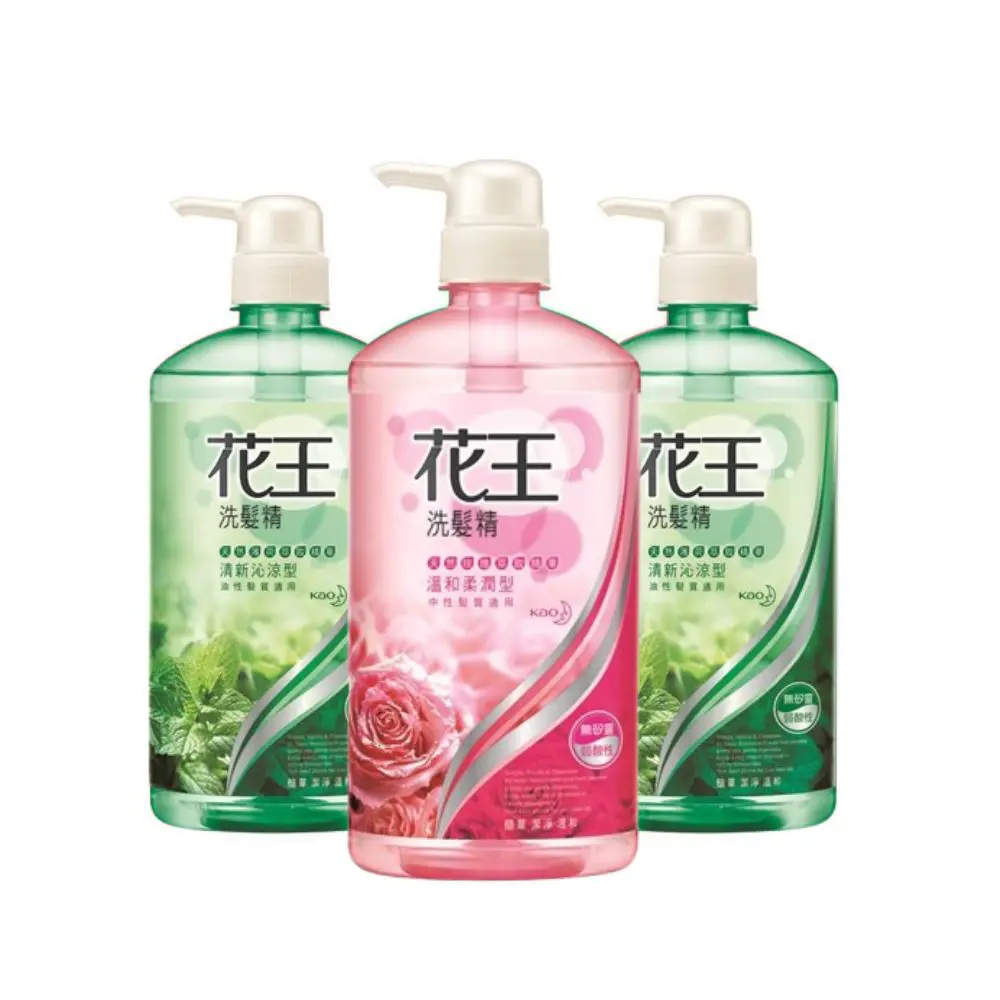 【花王】清新沁涼/溫和柔潤 洗髮精 750ml 3入組#清新沁涼x2入+溫和柔潤x1入-清新沁涼x2入+溫和柔潤x1入