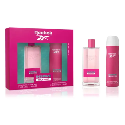 【Reebok】超越自我女性淡香水經典限量版禮盒 (INSPIRE)(淡香水100ml/噴霧150ml)