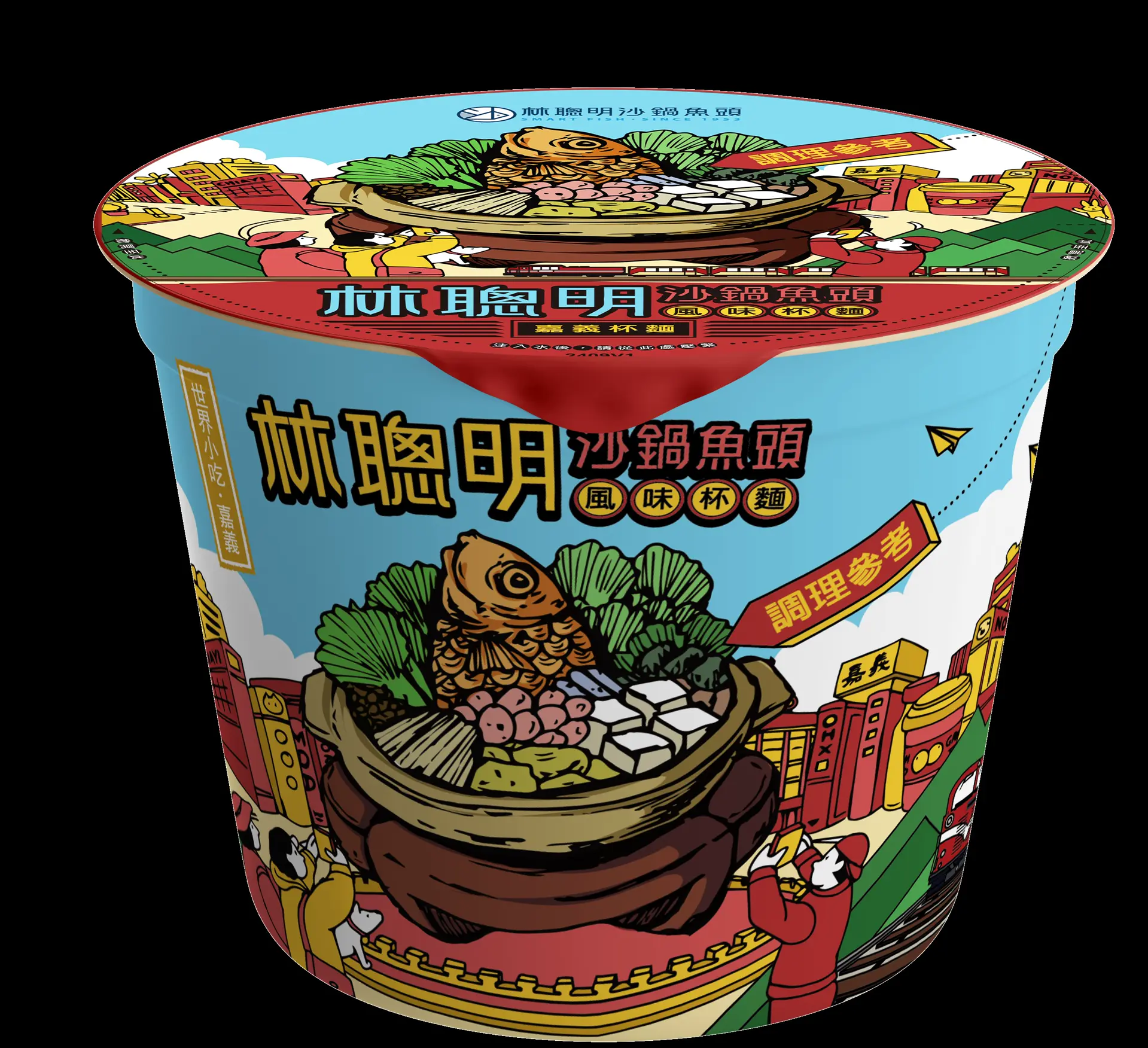 免運直送☀預購【林聰明沙鍋魚頭】風味杯麵 12碗/箱