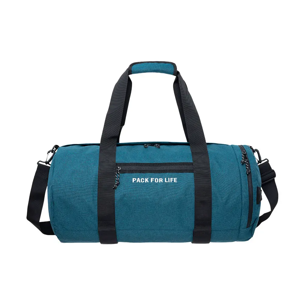 【OUTDOOR】悠遊寰旅-圓筒旅行袋-藍色 OD243306HNY