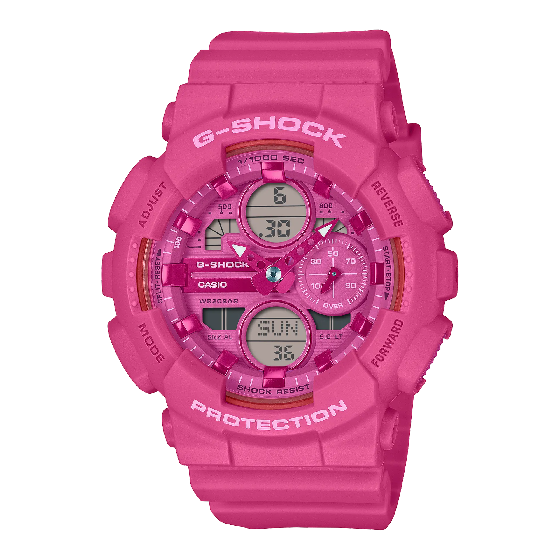 【CASIO】ANALOG-DIGITAL 女款 GMA-S140PP-4A