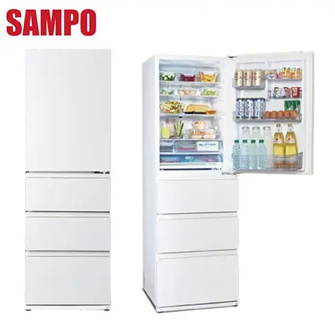 【SAMPO 聲寶】480公升變頻四門星漾美滿冰箱 SR-C48GDD