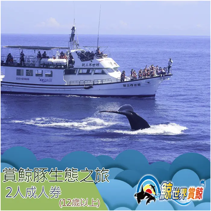 【花蓮】鯨世界-賞鯨豚生態之旅成人雙人券