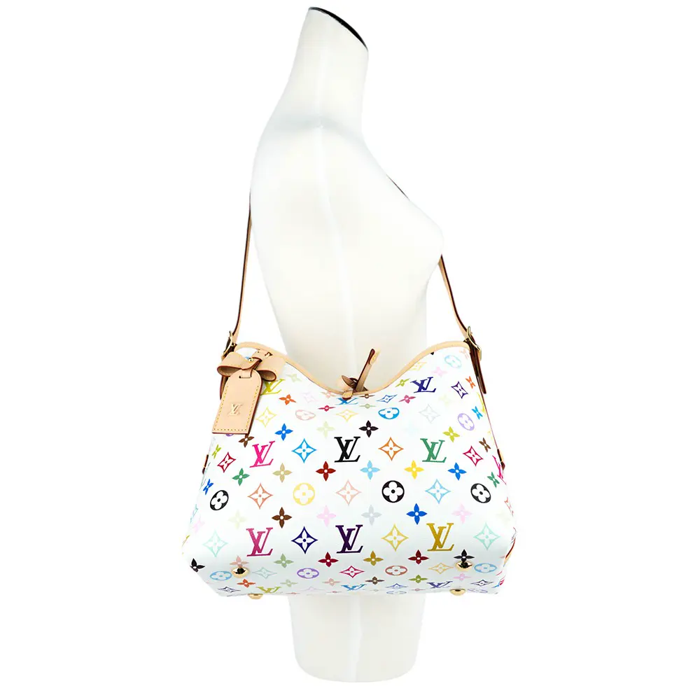 Louis Vuitton / LV】村上隆聯名款Monogram CarryAll PM 白彩塗