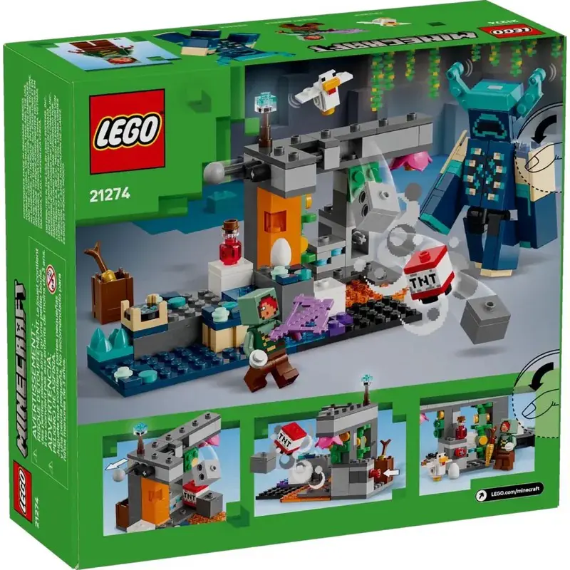 【LEGO 樂高】Minecraft 21274 循聲守衛遭遇戰(兒童玩具 積木 麥塊 電玩遊戲)