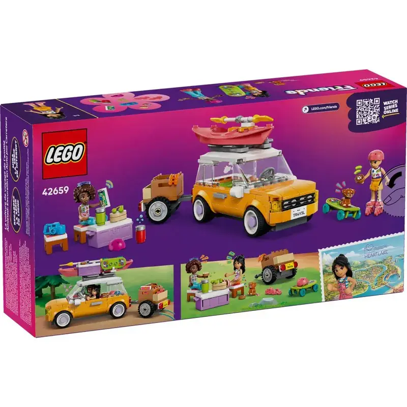 【LEGO 樂高】Friends 42659 友誼公路旅行車(居家擺設 兒童玩具 交通工具玩具 家家酒)