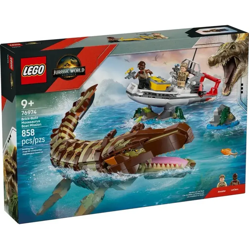 【LEGO 樂高】侏羅紀世界系列 76974 磚拼滄龍船隻任務(兒童玩具 積木 侏羅紀世界 恐龍)