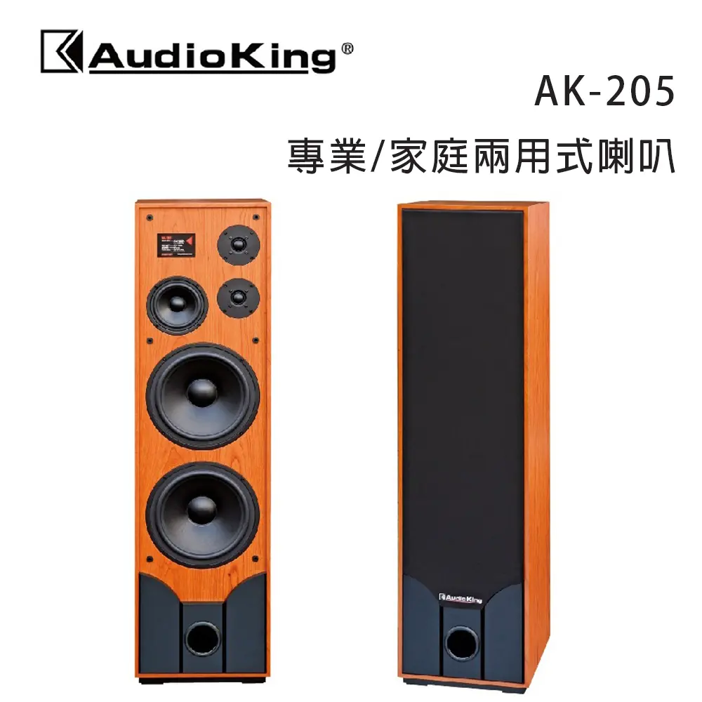 AudioKing 臺灣撼聲 AK-205 專業/家庭兩用式喇叭/對