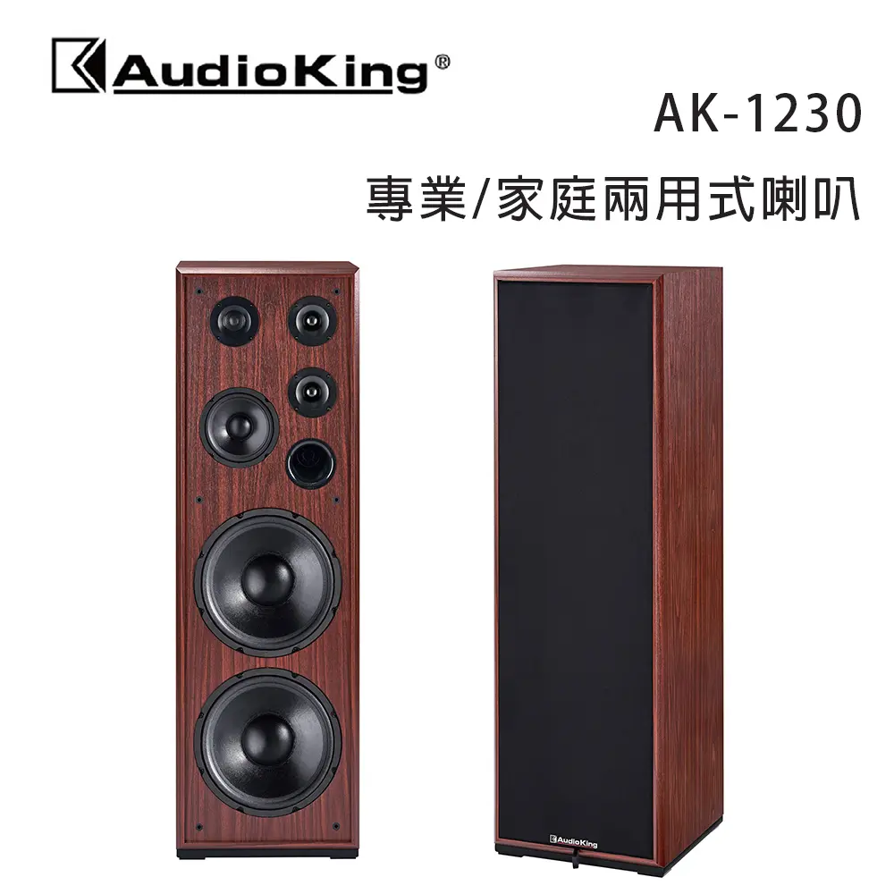 AudioKing 臺灣撼聲 AK-1230 專業/家庭兩用式喇叭/對