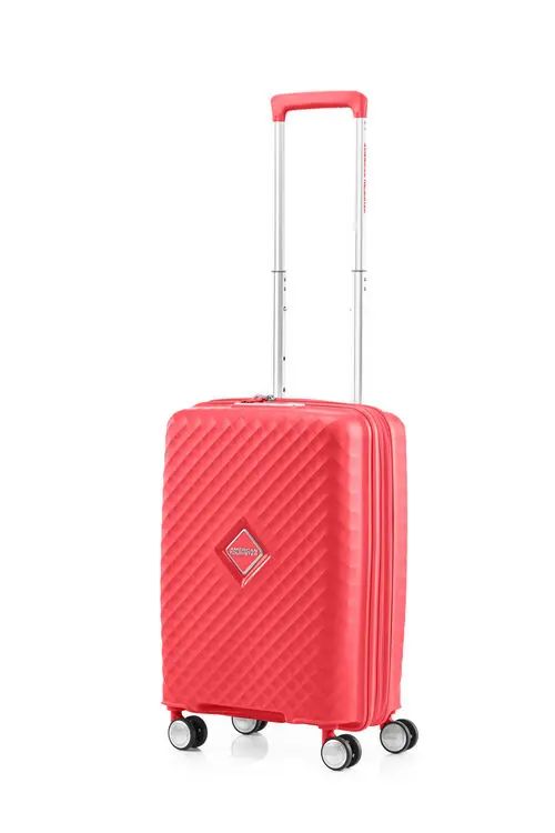 【American Tourister】SQUASEM 20吋 可擴充行李箱 腥紅 QJ2*50001