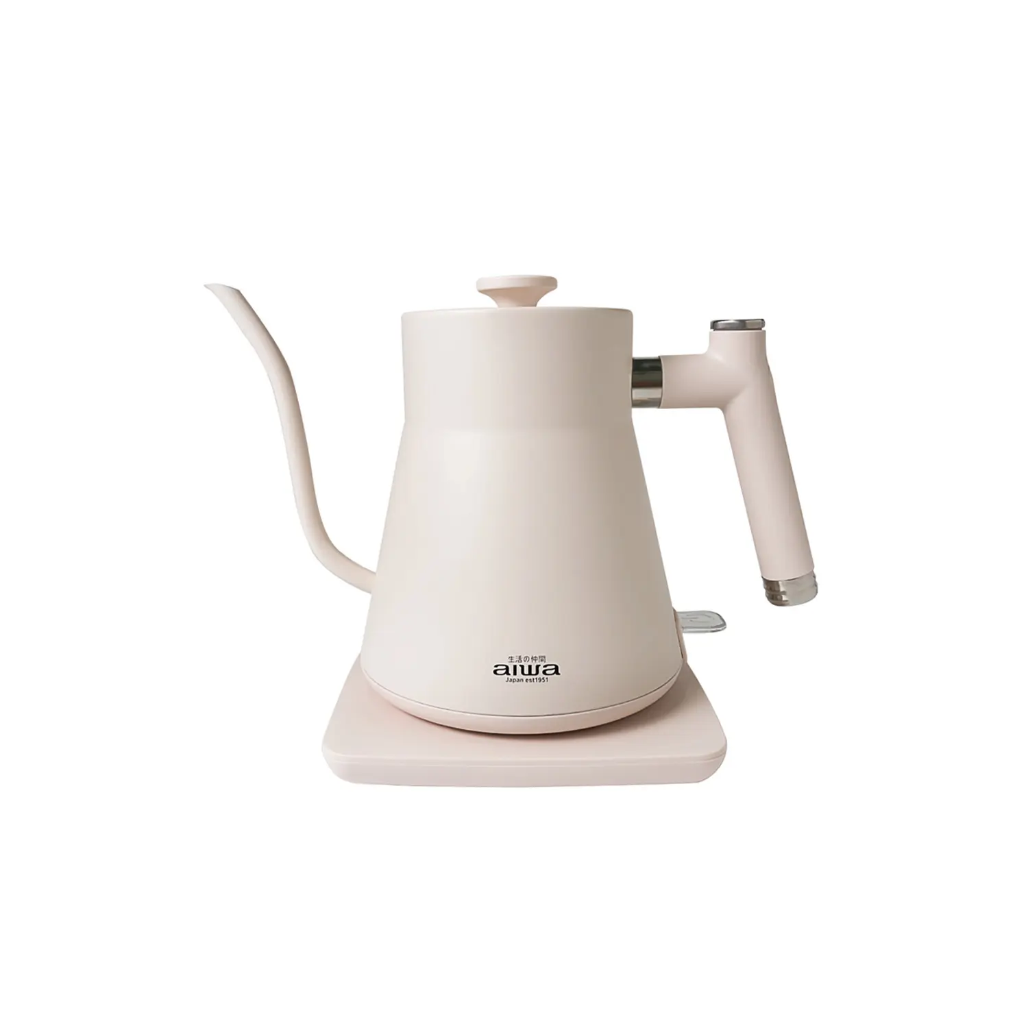 結帳再折⭐【AIWA 愛華】0.8L 鵝頸手沖電茶壼 AA-K21G 兩色-白色