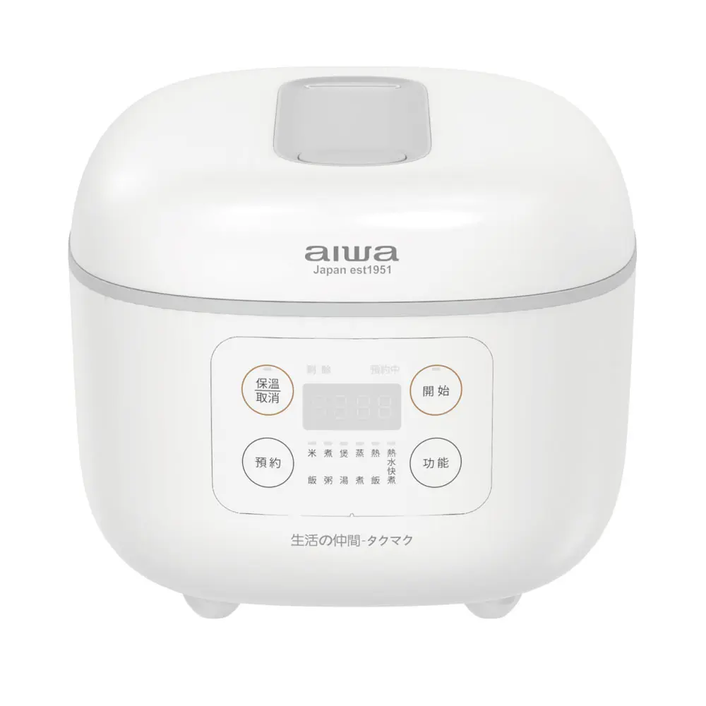 結帳再折⭐【AIWA 愛華】4L 微電腦多功能電子鍋 RC-8 兩色-白色
