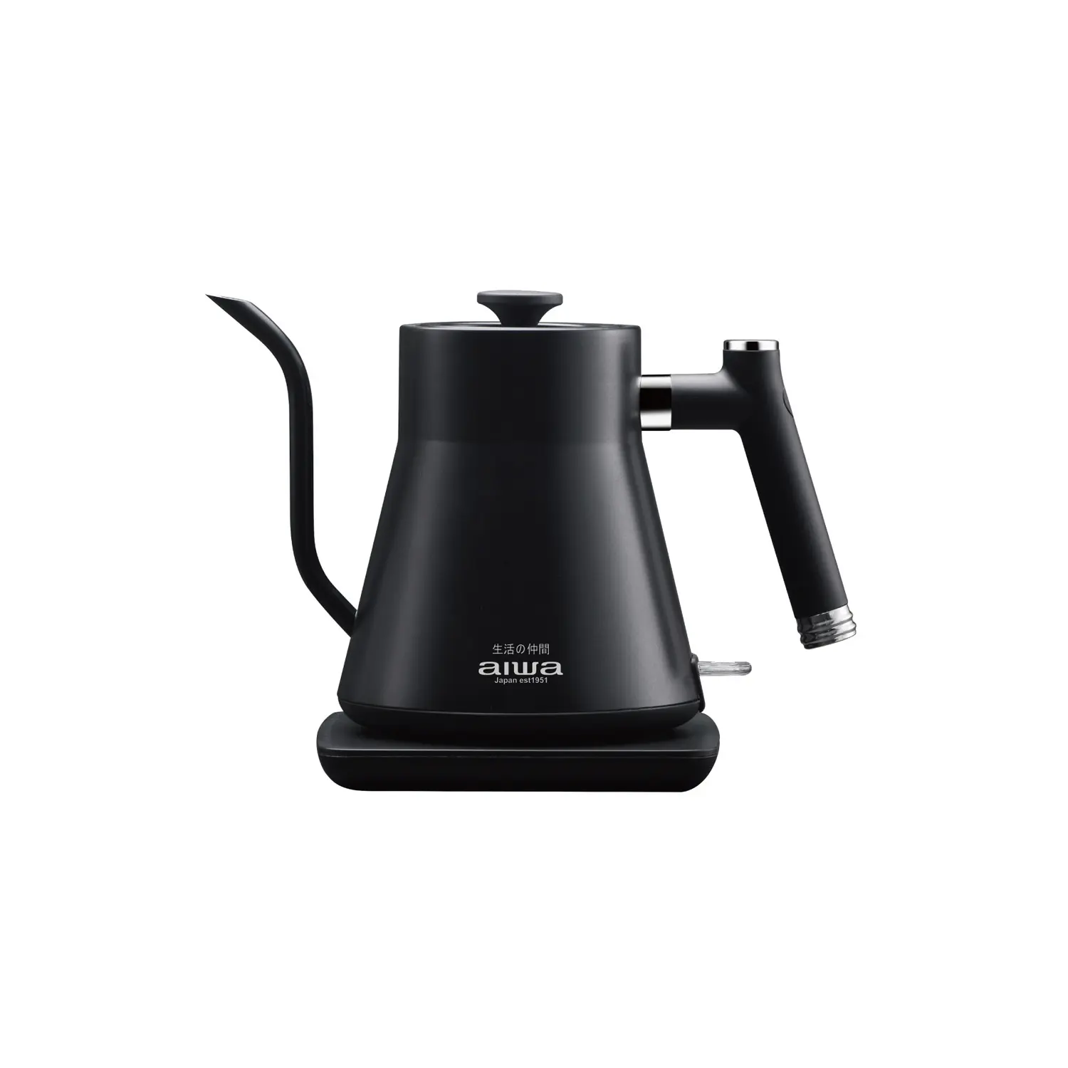 結帳再折⭐【AIWA 愛華】0.8L 鵝頸手沖電茶壼 AA-K21G 兩色-黑色