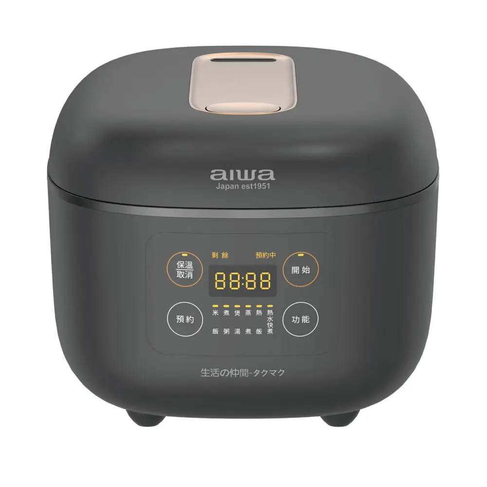 結帳再折⭐【AIWA 愛華】4L 微電腦多功能電子鍋 RC-8 兩色-黑色