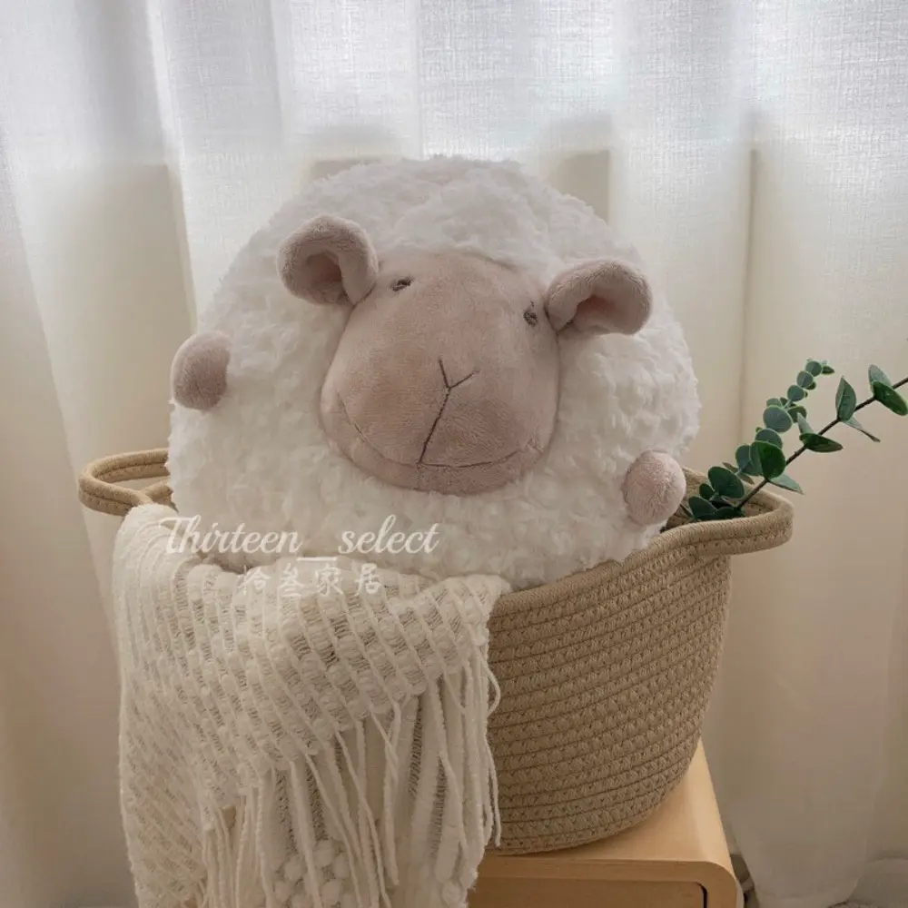 【THiRTEEN 拾參家居】胖憨憨小綿羊抱枕沙發靠枕 動物抱枕 兒童房#胖憨憨小綿羊抱枕 - 白色-胖憨憨小綿羊抱枕 - 白色