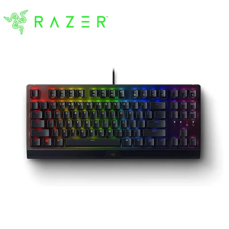 【Razer 雷蛇】 Blackwidow V3 TKL 黑寡婦蜘蛛 幻彩版 有線電競鍵盤 綠軸 (英文)