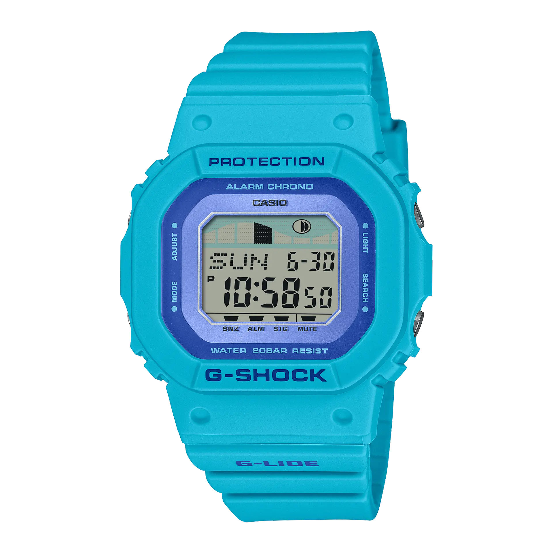 【CASIO 卡西歐】G-SHOCK潮汐月相電子錶 GLX-S5610-2