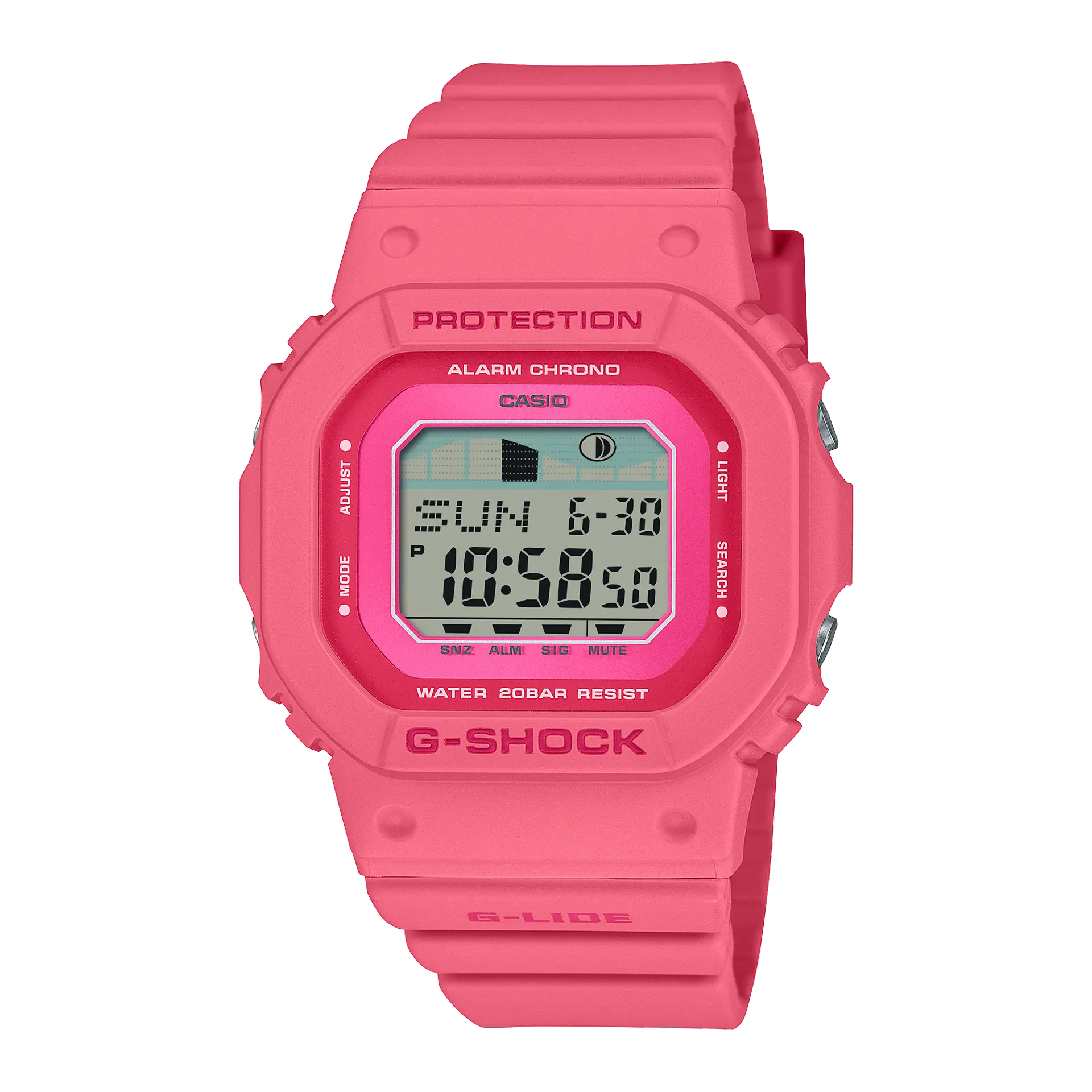 【CASIO 卡西歐】G-SHOCK潮汐月相電子錶 GLX-S5610-4