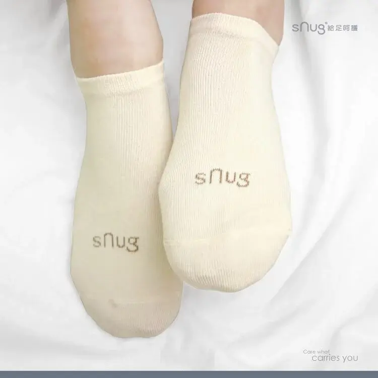 【sNug】時尚船襪-米白#22-24-22-24